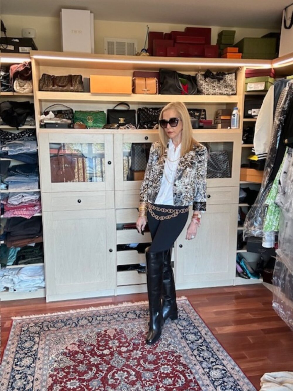 Alberto Makali Size Six Silk Floral Print Jacket